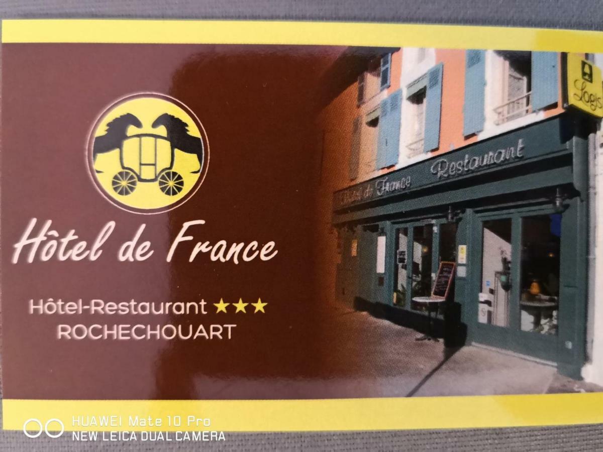 Logis Hotel De France Rochechouart Bagian luar foto
